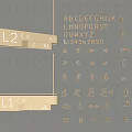 Commercial Equipment For L1 South L2 East Area With Letters Numbers Symbols