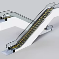 modern elevator escalator elevator 3d model