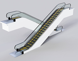 modern elevator escalator elevator 3d model