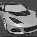 Lotus White Sports Car With Black Roof Sleek Design And Aerodynamic Features