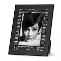 Black Photo Frame With Square Decorative Border And Modern Design For Home