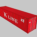 High Quality Red K'LINE Shipping Containers As Industrial Equipment For Logistics