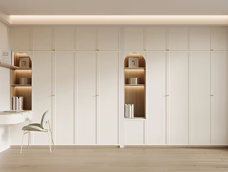 Modern Wardrobe Writing Desk 3d model