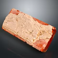 Red Brick With White Mortar Coating On Surface For Construction Material Use 3d model