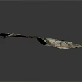 Geological Rock Formation Model With Textured Surface Natural Layers And Gray Brown Tones