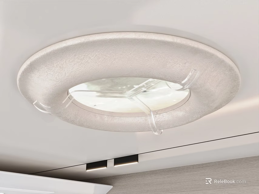 Modern Minimalist Ceiling Light with Round Design for Interior Decoration 3d model 