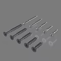Hardware Tools Various Phillips Head Metal Screws for Construction and DIY Projects