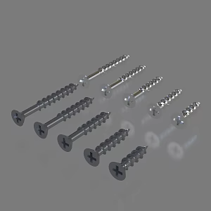 Self Tapping Screw GB Metric Screw Fastener Fixings 3d model