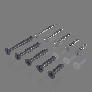 Self Tapping Screw GB Metric Screw Fastener Fixings 3d model