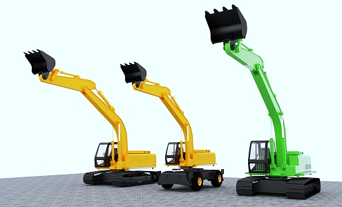 Excavator Construction Vehicle Construction Machinery 3d model