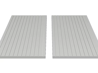 Hardware Tools Wooden Workbench Panels with Parallel Stripes and Gray Surface 3d model