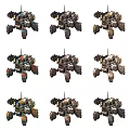 Industrial LOFT robot tank 3d model