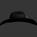 Modern Hat Western Cowboy Hat Western Sheriff Hat 3d model