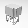 Industrial Equipment Featuring Sturdy Metal Cabinet Frame And Extended Work Platform
