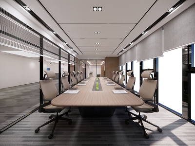 Modern Meeting Room Meeting Table and Chair 3d model