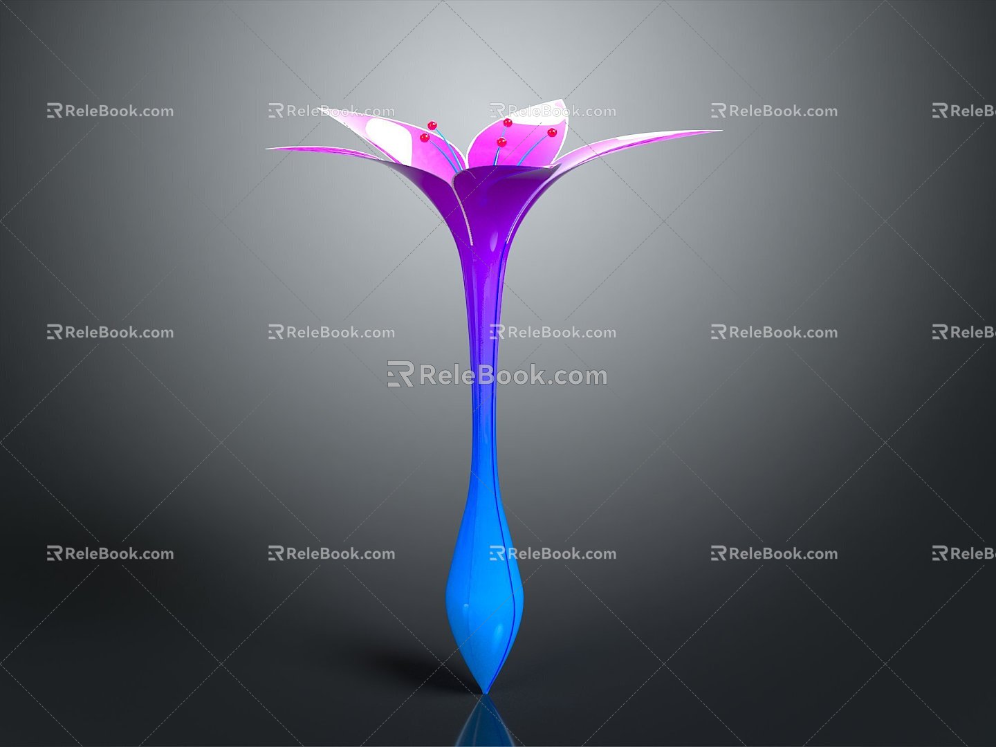 Art flower flower modeling flower furnishings 3d model