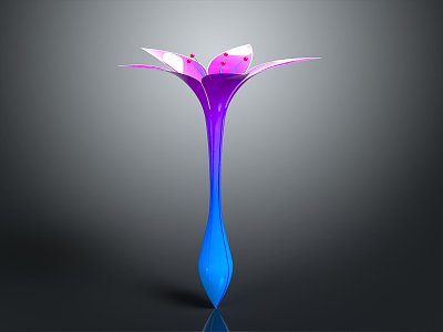 Art flower modeling flower furnishings 3d model