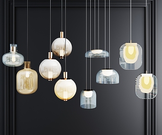 Modern chandelier 3d model