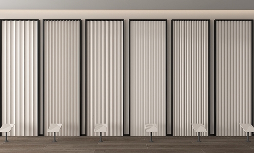 Modern wall panel 3d model