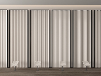 Modern wall panel 3d model