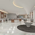 Luxury Jewelry Store Interior Featuring Elegant Display Cases And Modern Marble Flooring