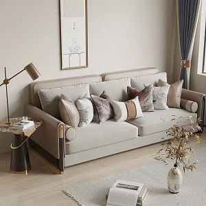 New Chinese-style double sofa 3d model