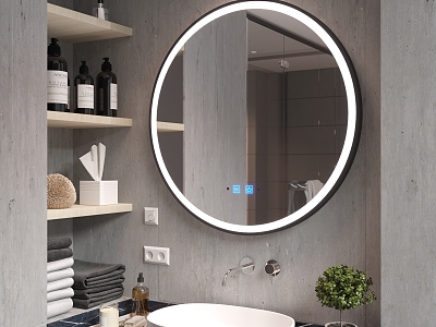 bathroom sink bathroom supplies led mirror model