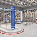 Modern Warrior 1927 Retail Store Interior With Shelves And Shoe Displays