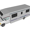 White Recreational Vehicle Exterior With Multiple Windows And Smooth Roof Design