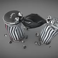 Modern trash can 3d model
