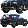Black BMW Luxury SUV Exterior Design With Front And Rear Views