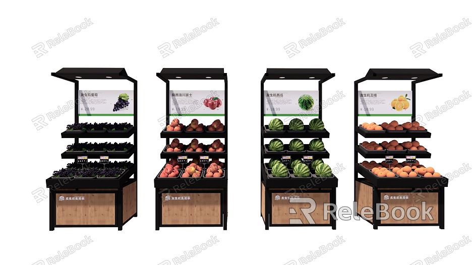 Modern shelf fruit model