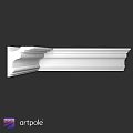 White Decorative Architectural Molding Component With Detailed Design And Smooth Surface