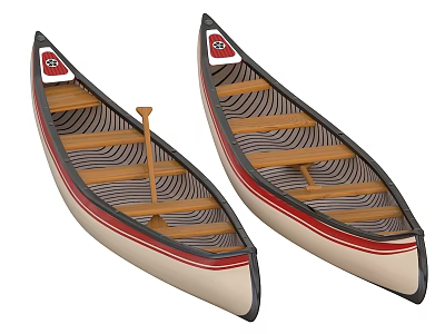 Canoe Canoe Canoe Canoe Canoe Canoe Canoe Canoe Canoe Paddle 3d model