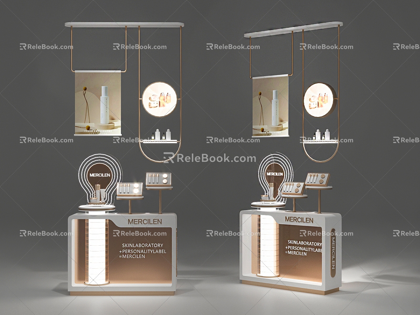 Front Desk Front Cabinet Display Cabinet Display Booth Window Cabinet 3d model