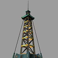 Alien Sci-Fi Star Signal Tower Watchtower Star Style Future Style Future Technology Fighting Machine 3d model