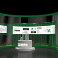 Exhibition booth temporary exhibition exhibition table island exhibition table beautiful Chen Bazhu exhibition exhibition wall 3d model