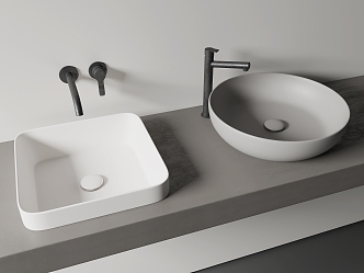 Modern wash basin wash basin counter basin 3d model