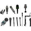 Modern Microphone Mike 3d model