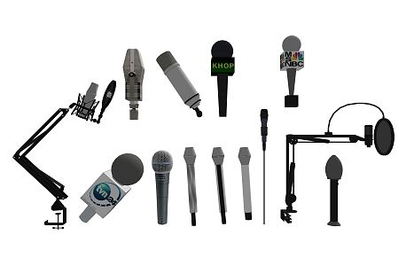 Modern Microphone Mike 3d model