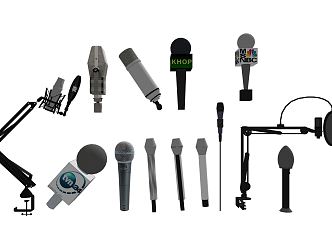 Modern Microphone Mike 3d model