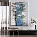 Modern abstract painting decorative painting 3d model