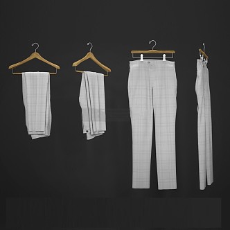 Trousers Pants Hanger 3d model