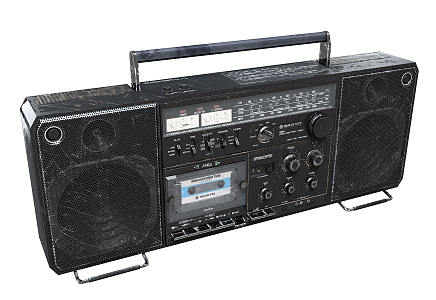 Modern radio Old radio 3d model