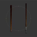Traditional Axes as Weapons with Metal Heads and Wooden Handles on White Background