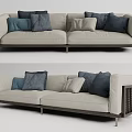 Modern double sofa 3d model