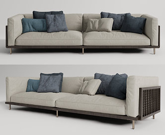 Modern double sofa 3d model