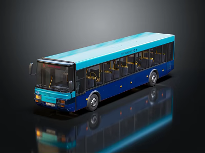 Modern Bus Metro Bus Mini Bus 3d model Modern Bus Metro Bus Mini Bus 3d model