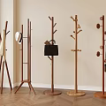 Stylish Wooden Coat Racks With Various Designs Hanging Hat And Bag For Home