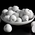 Fresh Green Apples In Wooden Bowl With Scattered And Sliced Pieces